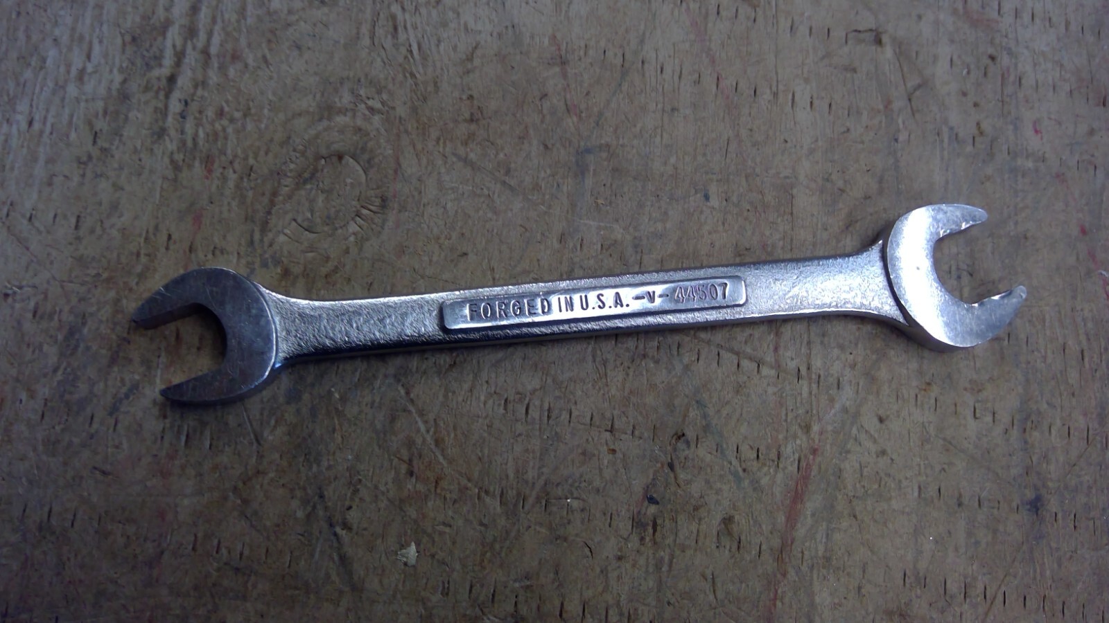 Vintage Craftsman Tools 15mm X 13mm Metric double open wrench -V- 44507 USA