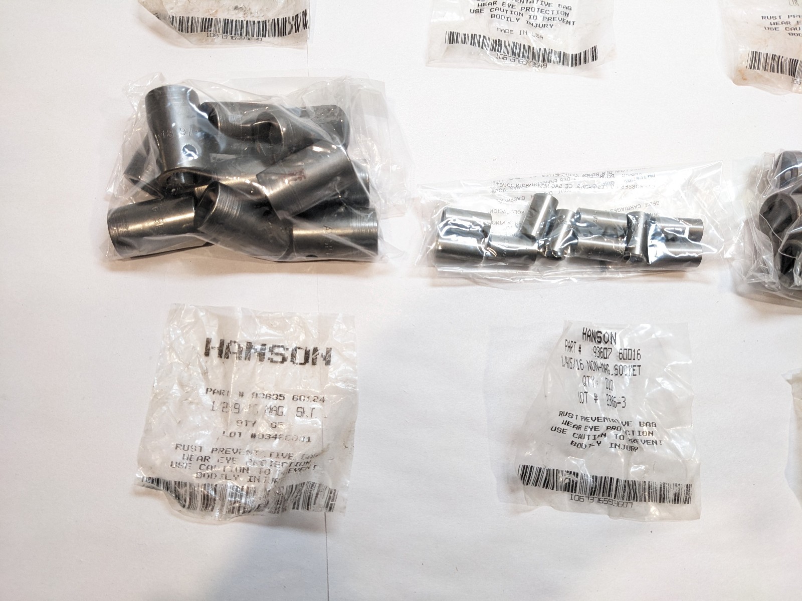 LARGE Lot (120+) Hanson Magnetic Sockets Mechanics Tools USA MADE