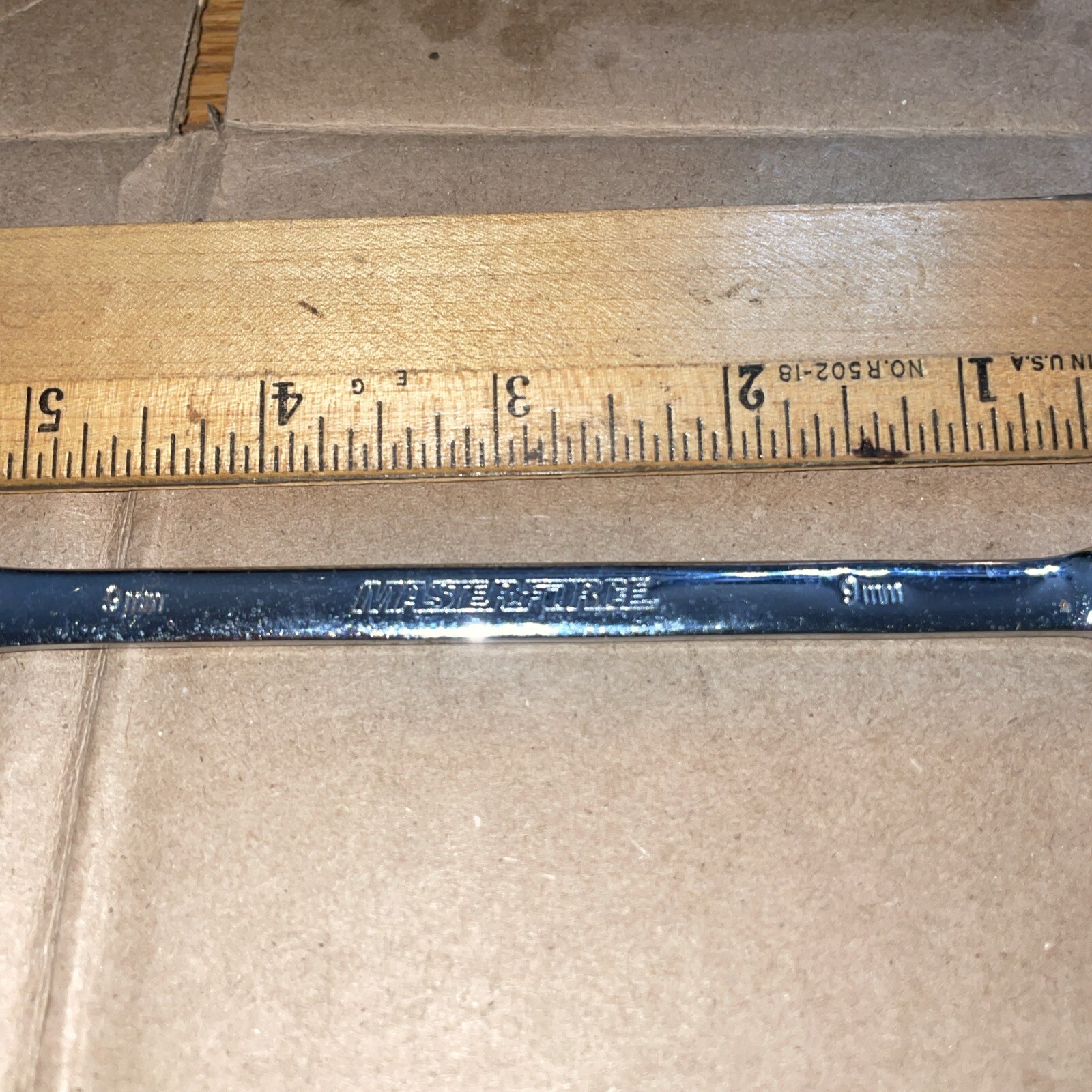Vintage MasterForce 9MM Combination Wrench ! Ready To Do work ! See Photos !
