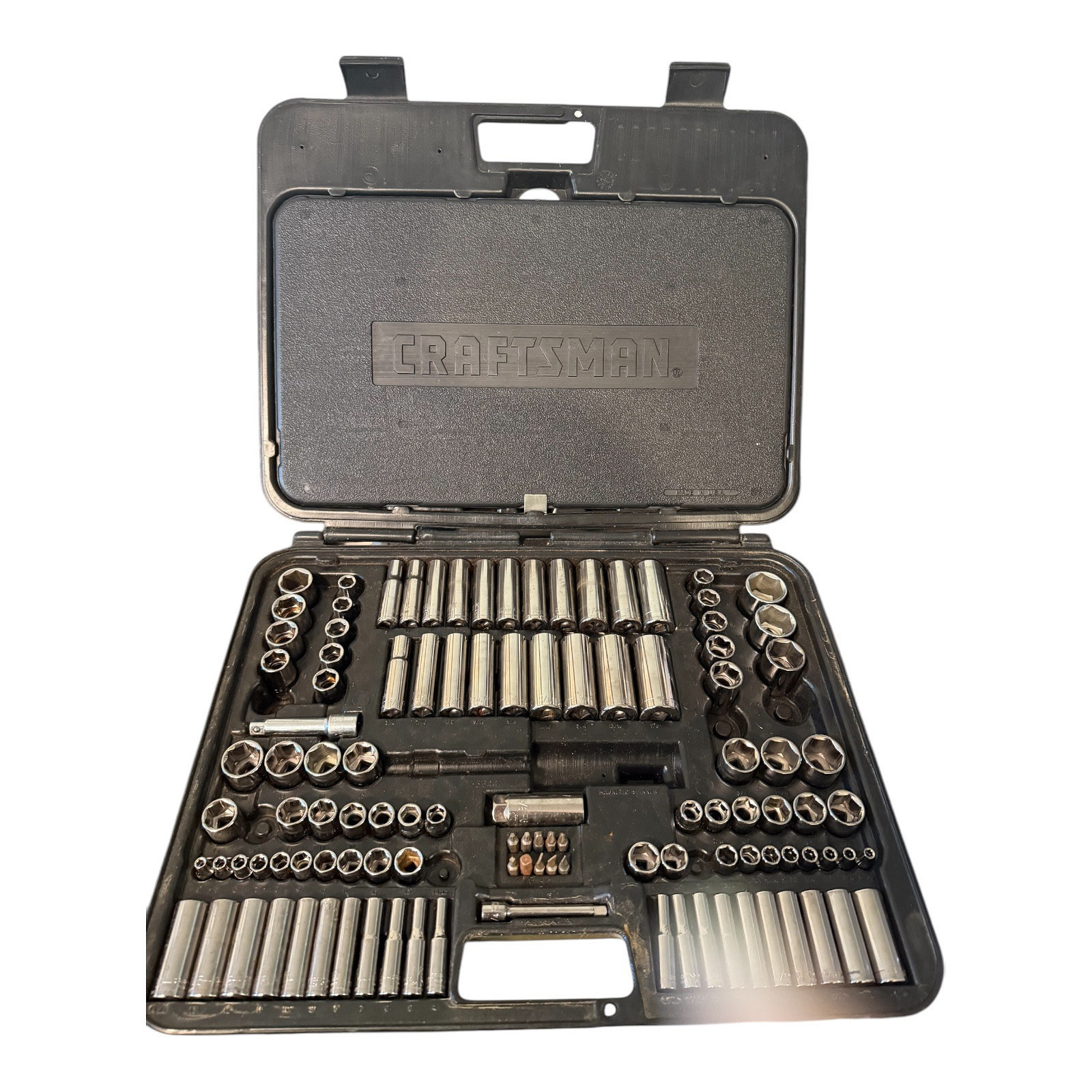 Craftsman 144-Piece Mechanics Tool Set Socket 128 pcs + Case 6 point SAE Metric