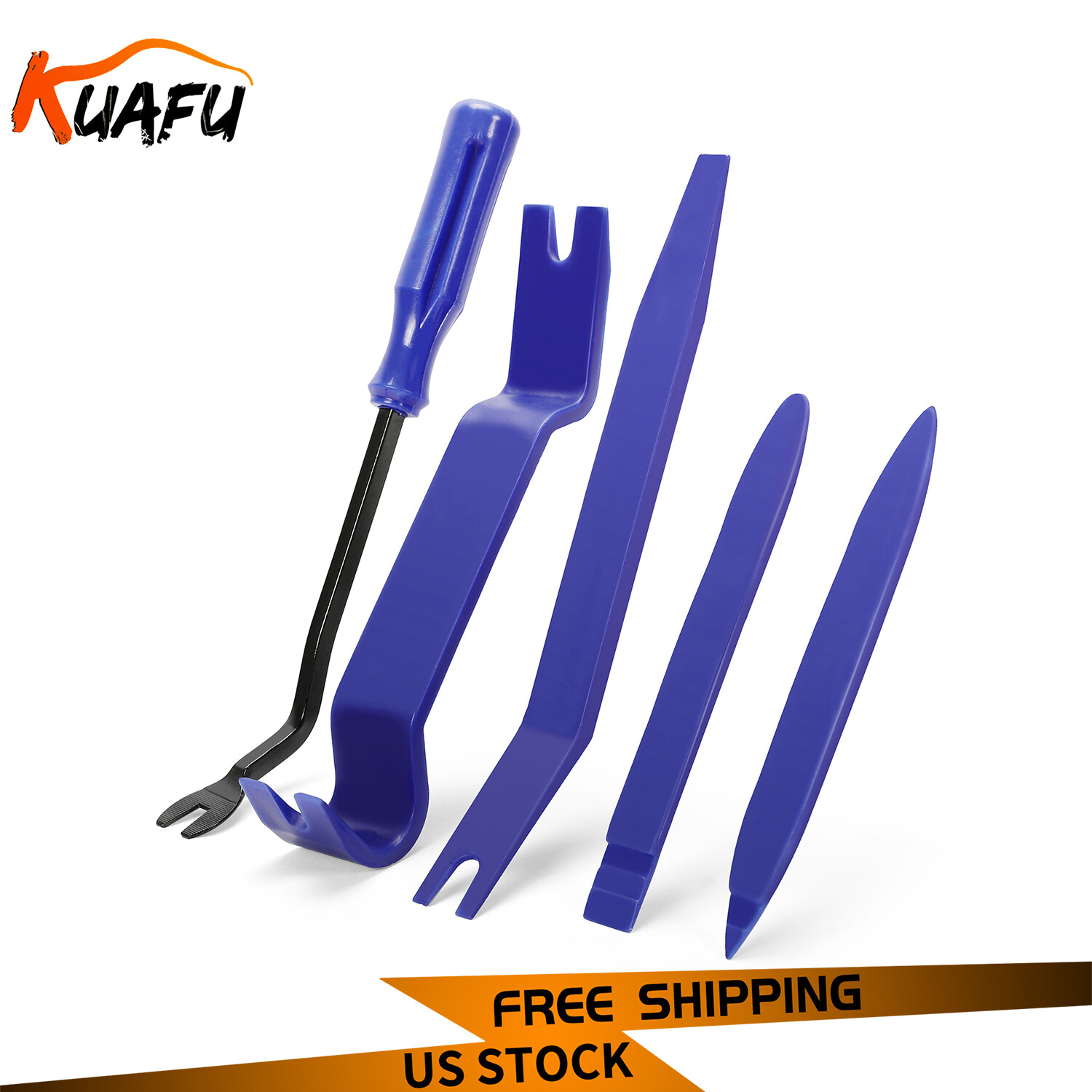 Plastic Trim Removal Pry Tool Set for Car Radio Panel Door Dash Clip Fasteners