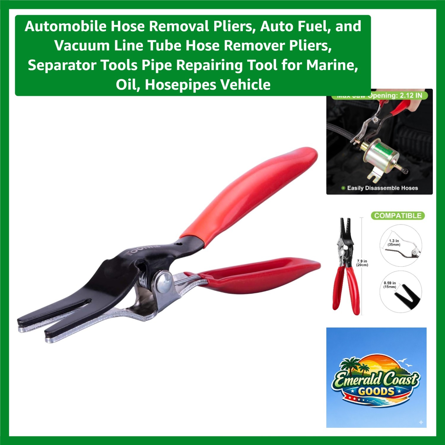 Lightweight and Durable Hose Removal Pliers for Professional Automotive Repairs