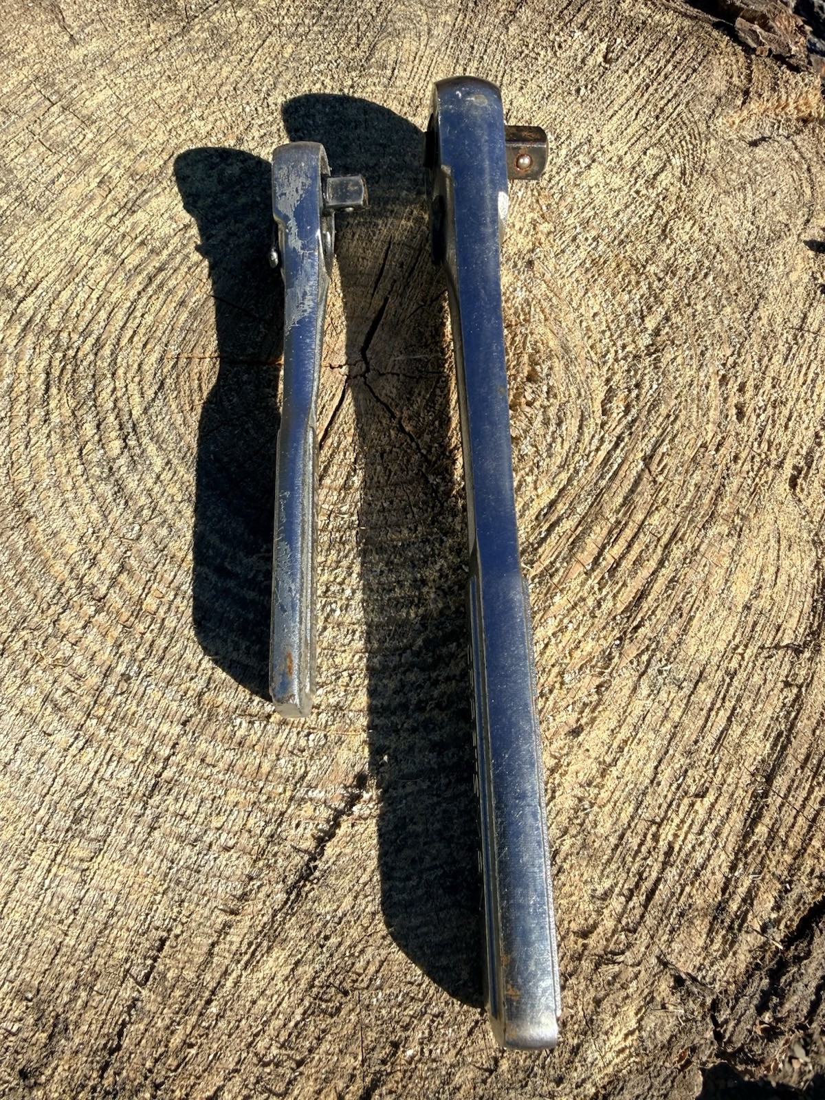 Vintage Craftsman Ratchet 2 Pc Used Set 44809 44811 Made In USA 1/2” 3/8”