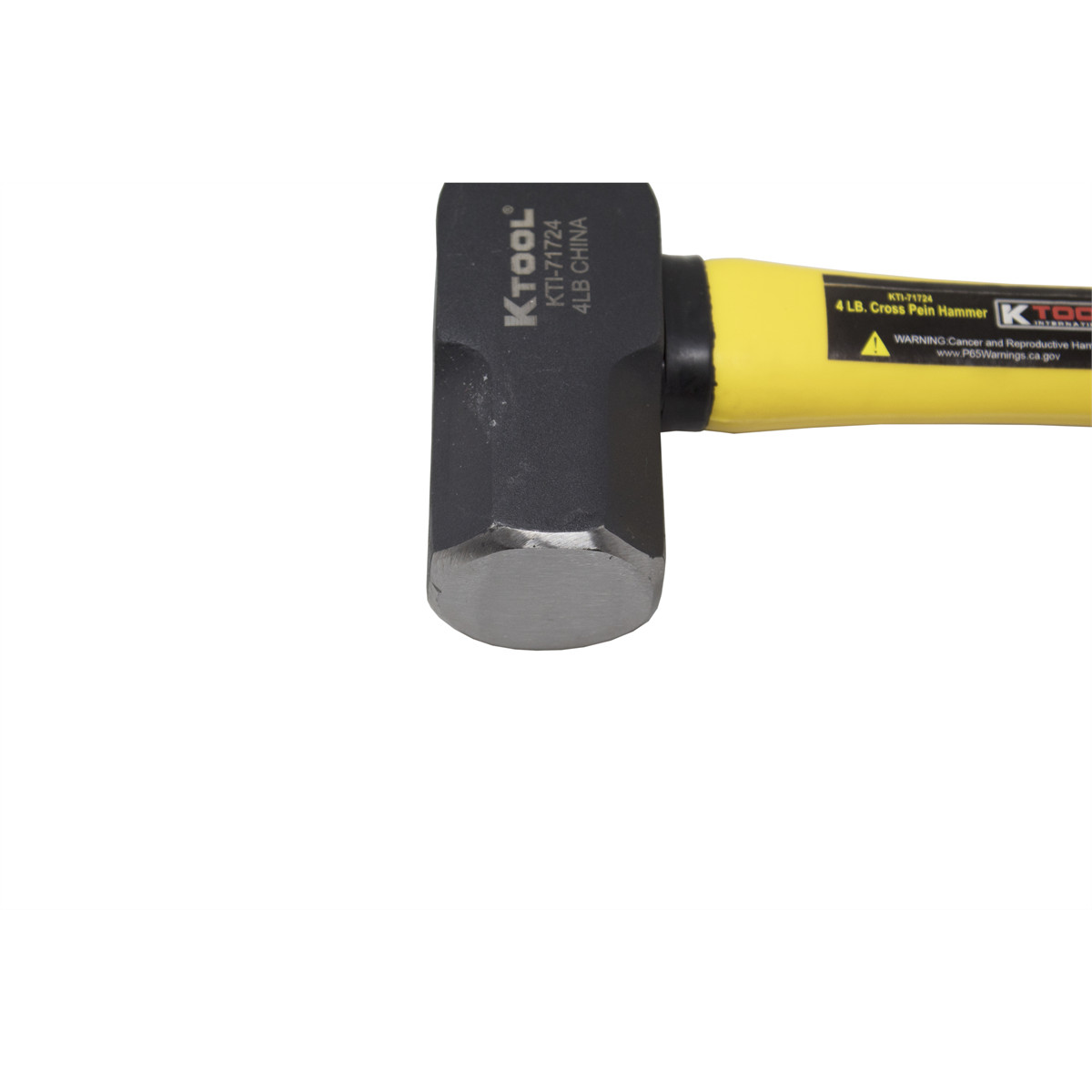 K-Tool 71724 4lb Cross Peen Hammer w/ Fiberglass Handle, Length 15-1/4″