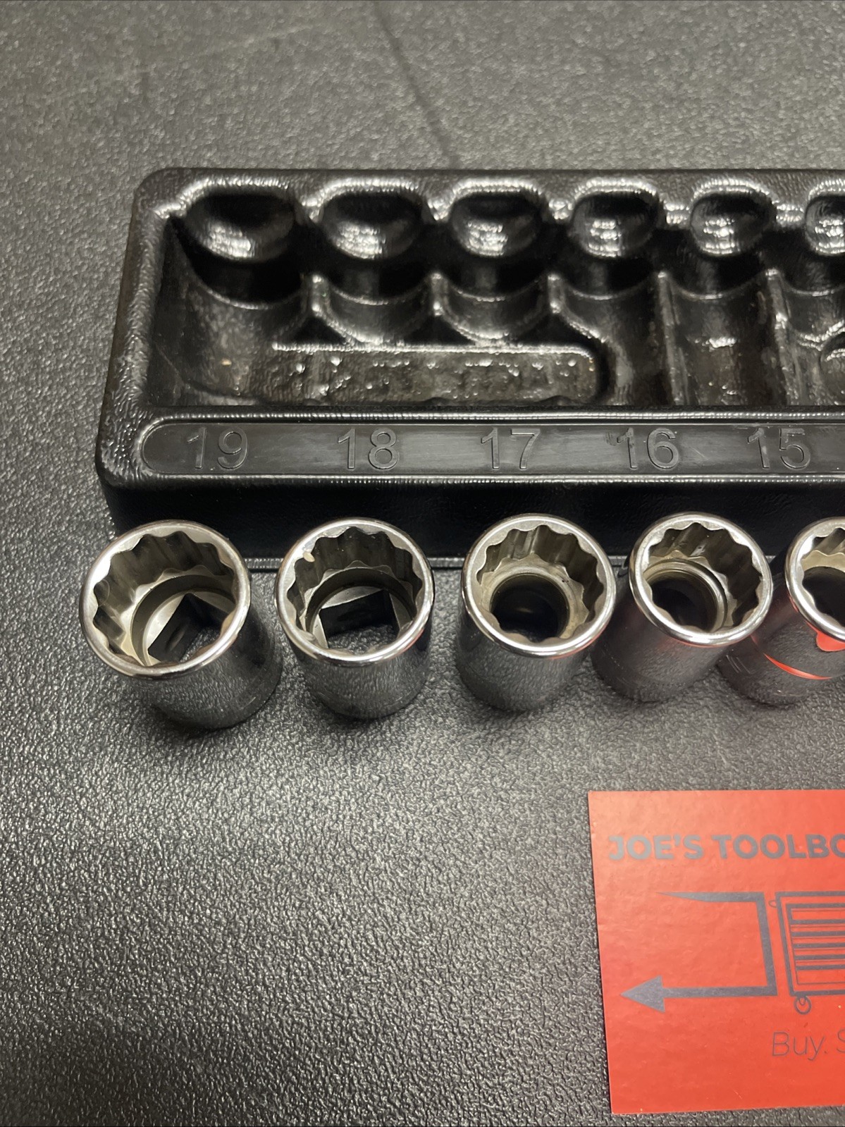 Snap-On NEW 310SWMYA 10-Pc 1/2″ Dr 12-Pt Metric Flank Drive Shallow Socket Set