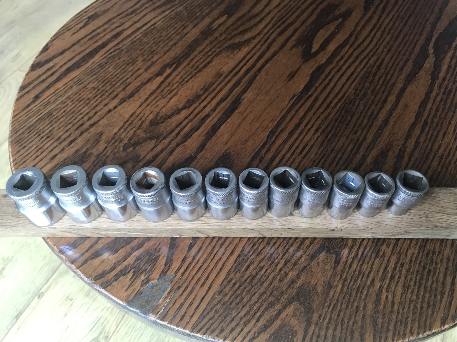 12 Gedore Sockets 1″ To 7/16″ AF With 1/2″ Drive. No 2.