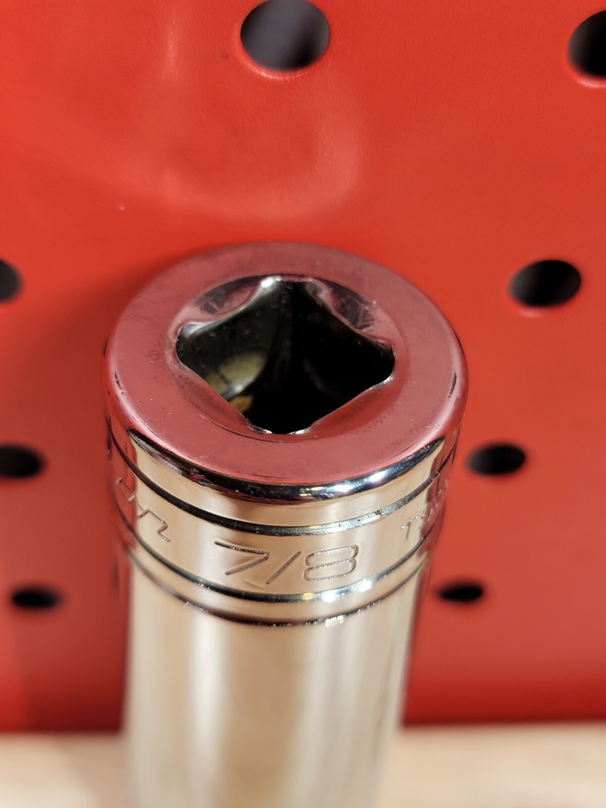 Snap-on Tools TS281 7/8″ SAE 6-Point 1/2″ Drive Deep Flank Drive Socket USA