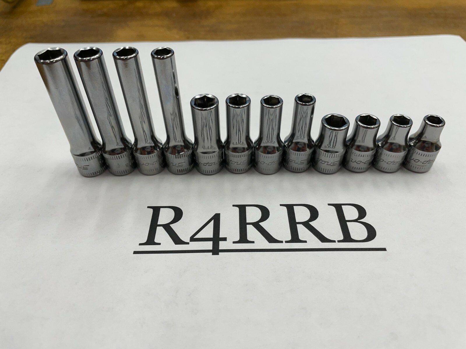 Snap-on Tools NEW 12pc 1/4″ Drive METRIC 6PT Shallow Semi Deep & Deep Lot Set