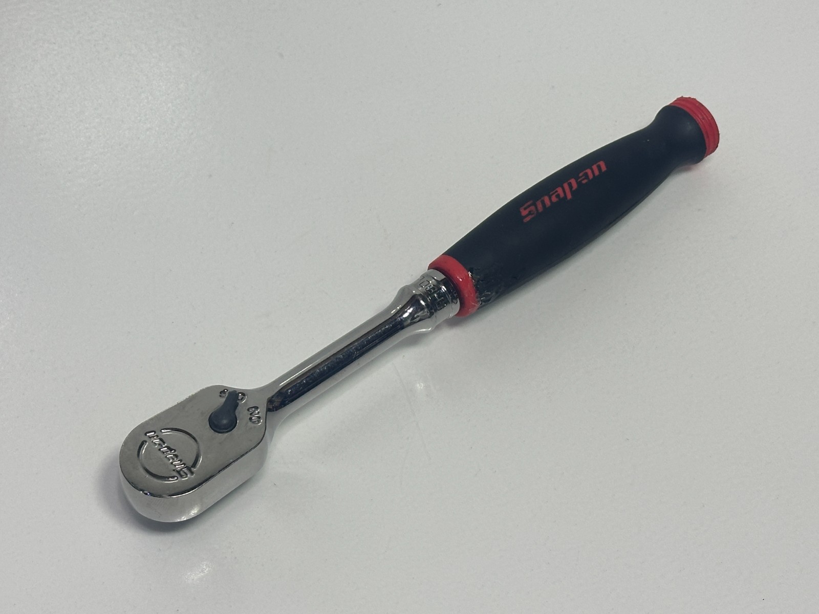 🇺🇸 Snap-on Tools USA 3/8″ Drive RED Soft Grip Standard Handle FH80