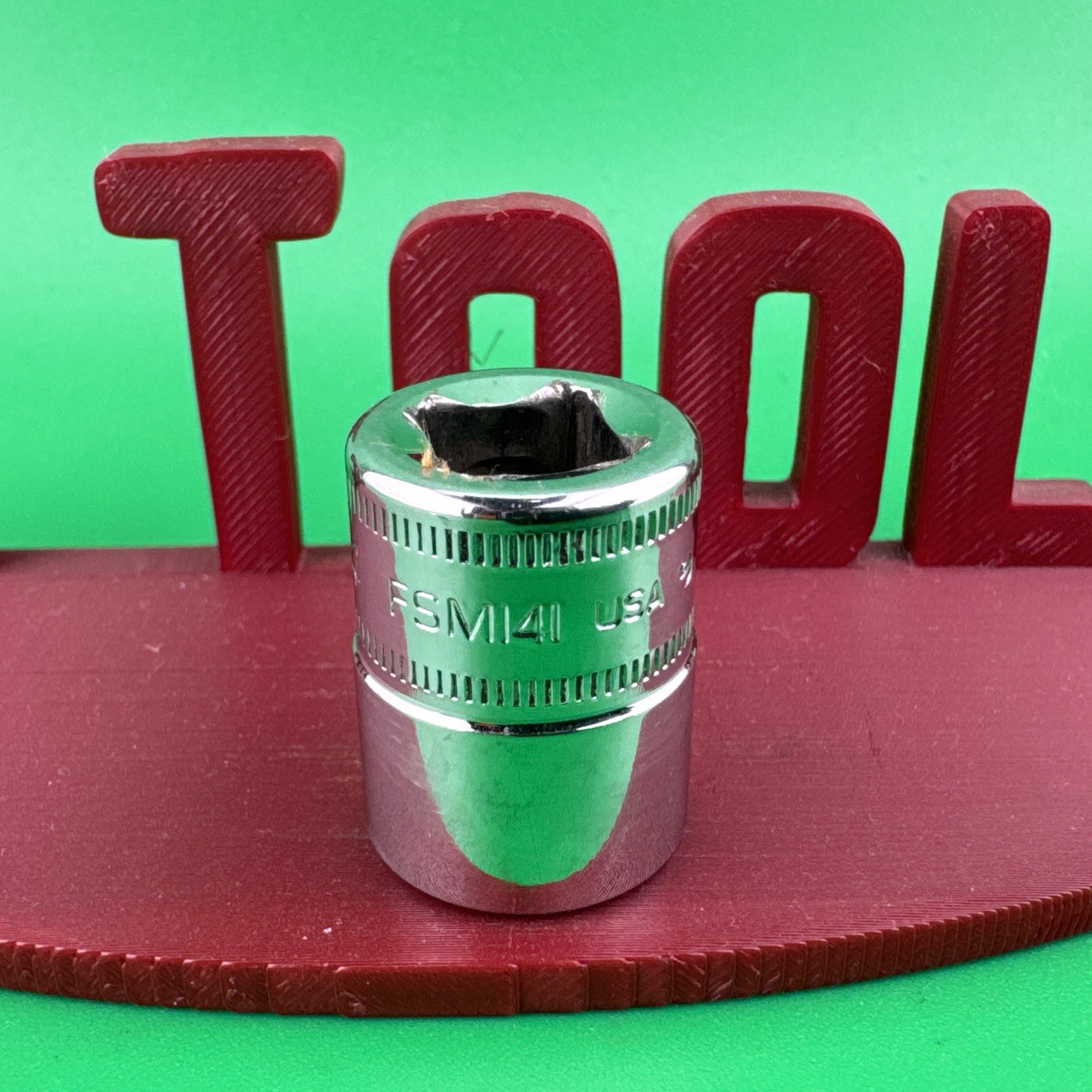Snap On FSM141 3/8″ Drive 6-Point Metric 14mm Shallow Chrome Socket 4