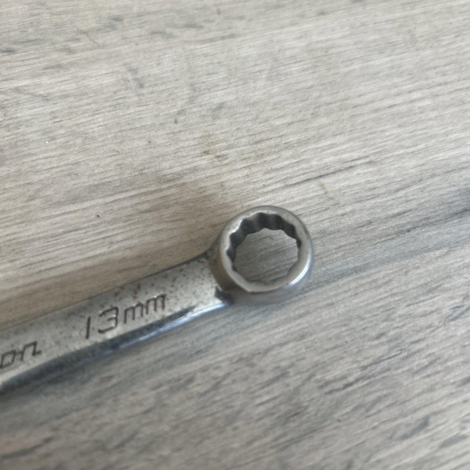 Snap-On Metric 13mm Short Chrome Combination Wrench Spanner 12 Point OEXM13B