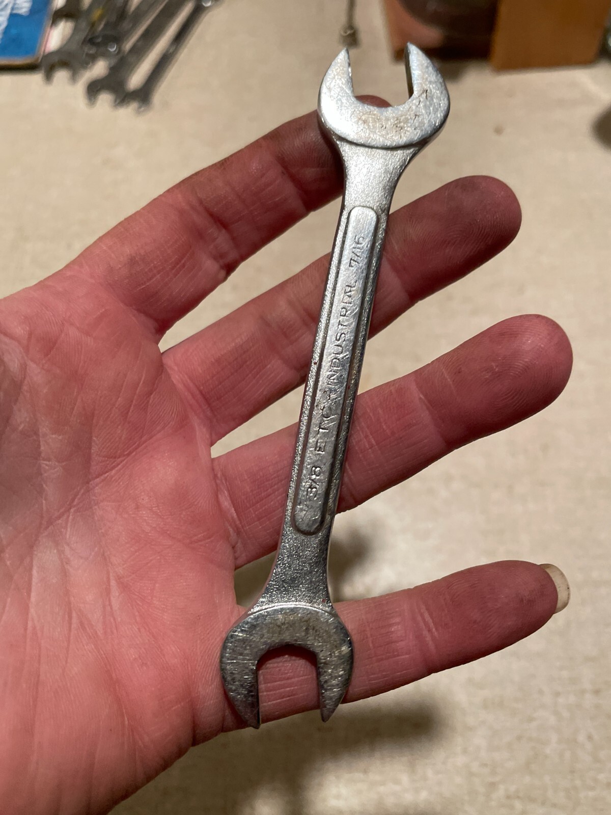 VTG ETC – Industrial Wrench 3/8 7/16 chrome molybdenum forged japan