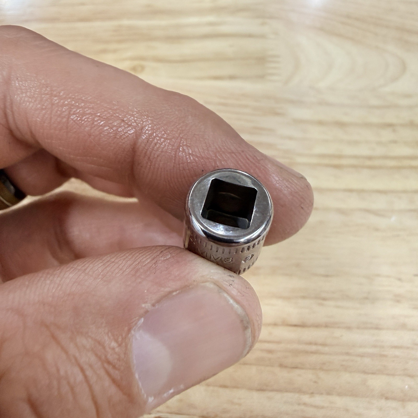 NEW NOS SNAP ON 6mm 1/4″ Drive 6 Point Shallow Chrome Socket TMM6 – Made in USA