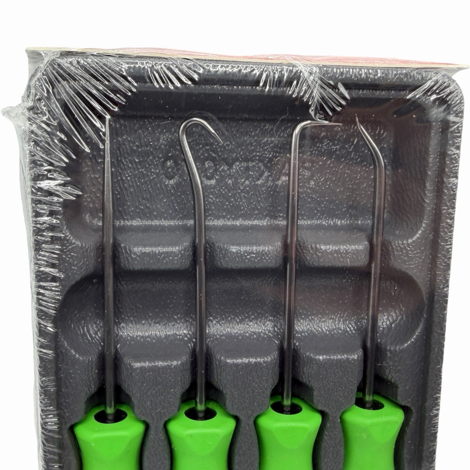 Snap On Tools Mini Pocket Pick Awl Set 4 piece Green 6 inch Straight Bent 90