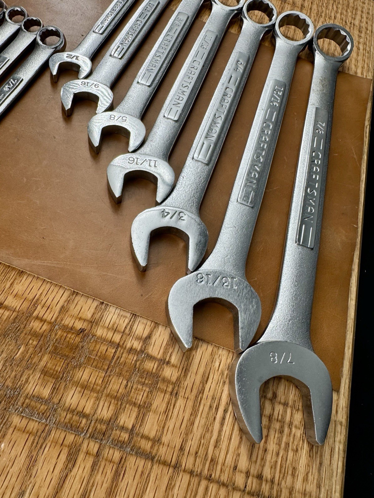 Vintage Craftsman 12 piece SAE Wrench Set =VV=series In Holder, USA, Excellent!