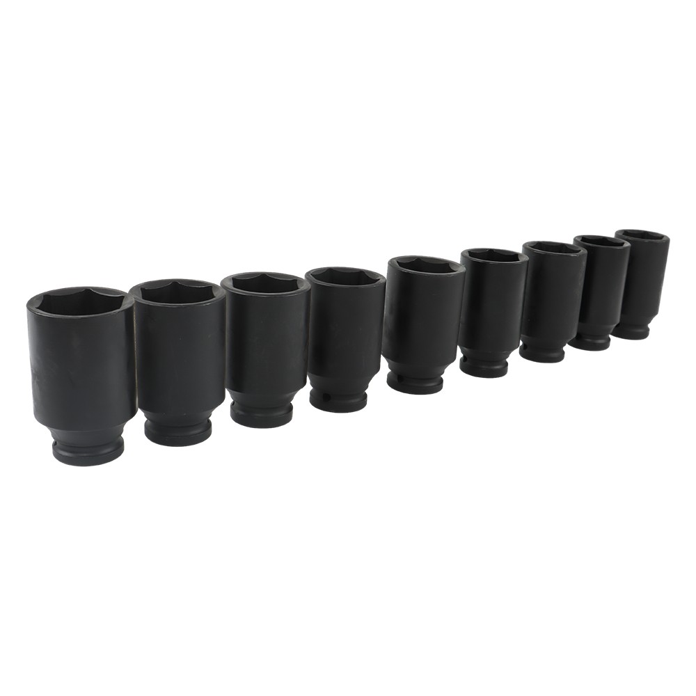 9 Pcs/Set 1/2″ Drive Metric Axle Hub Nut Socket 29-38mm Deep Impact Socket Tool