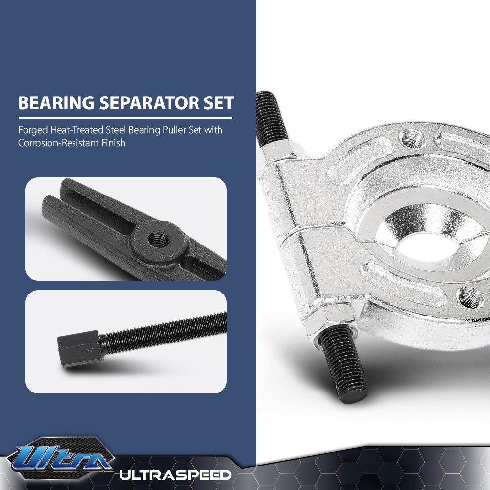 12Pcs Bearing Separator Puller Set Heavy Duty 5 Ton 2″ 3″ Splitter Removal Kit