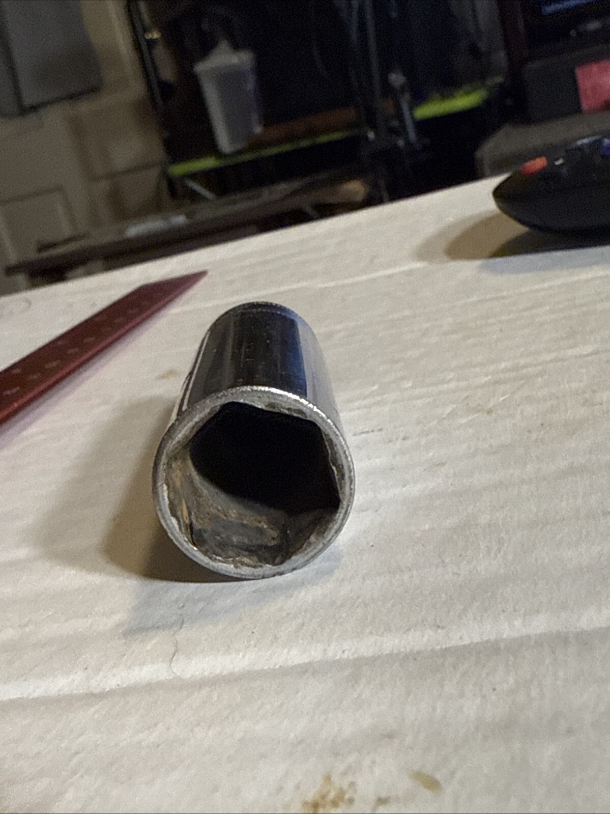 Snap-On sfsm17 17mm metric 3/8″ drive 6 point deep chrome socket