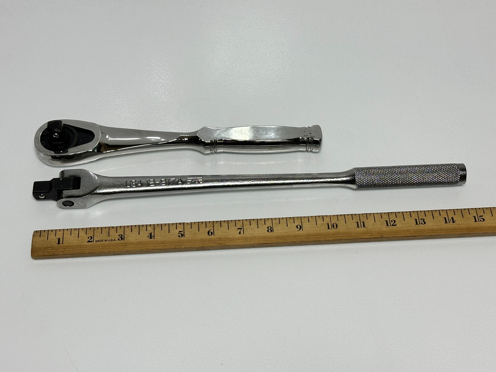 Armstrong Tools USA 12-992 Full Polish Chrome Ratchet w/ Breaker Bar 1/2″ Drive