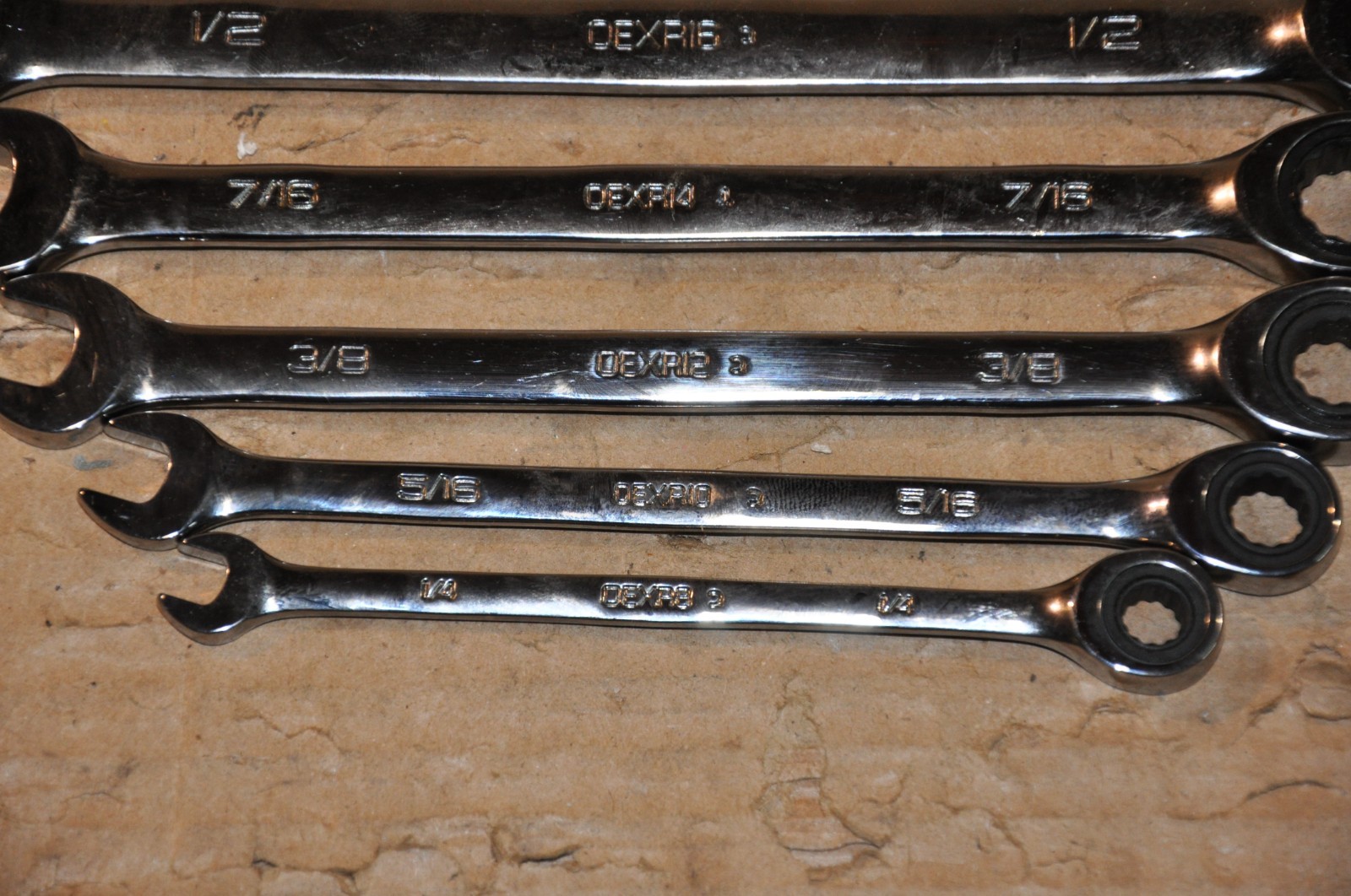 SNAP-ON Ratcheting Wrench NON Reversable 0° 1/4,5/16,3/8,7/16,1/2,9/16,5/8