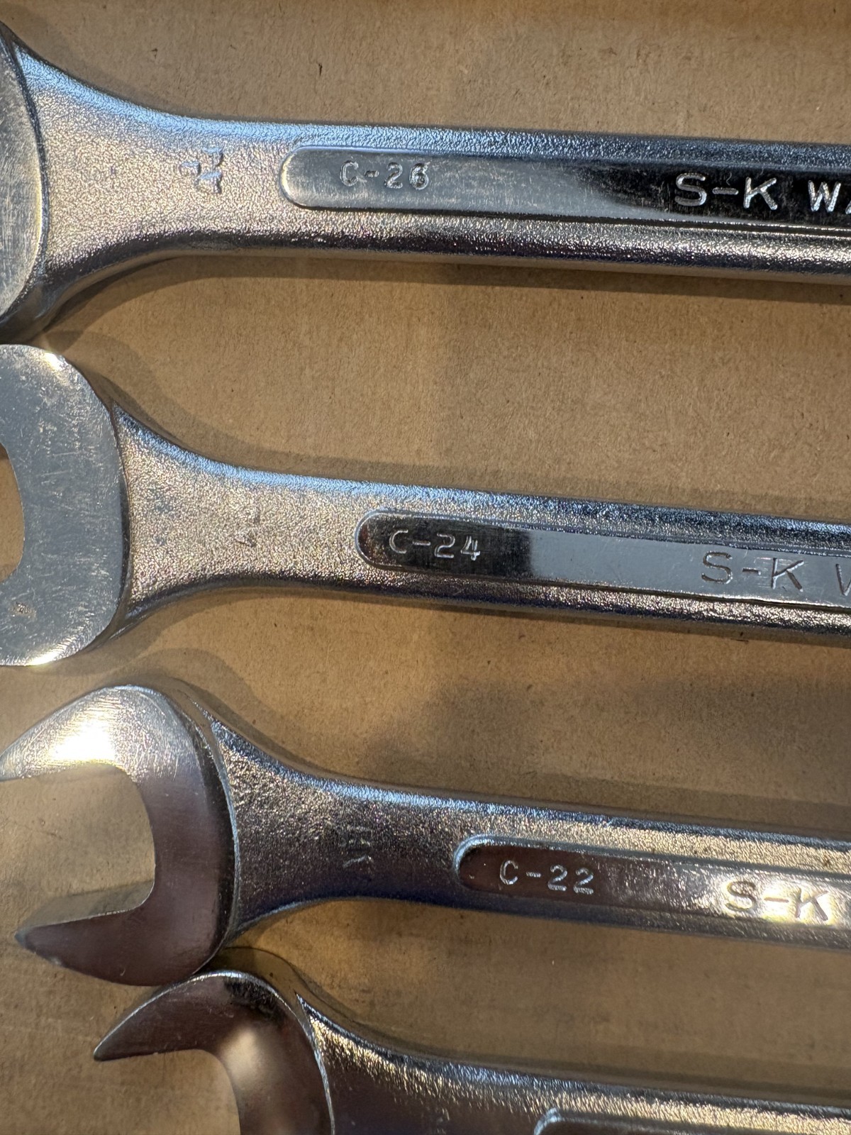 SK-Wayne 12 Piece Combination Wrench Set Vintage 1960s – SAE 1/4″ thru 15/16