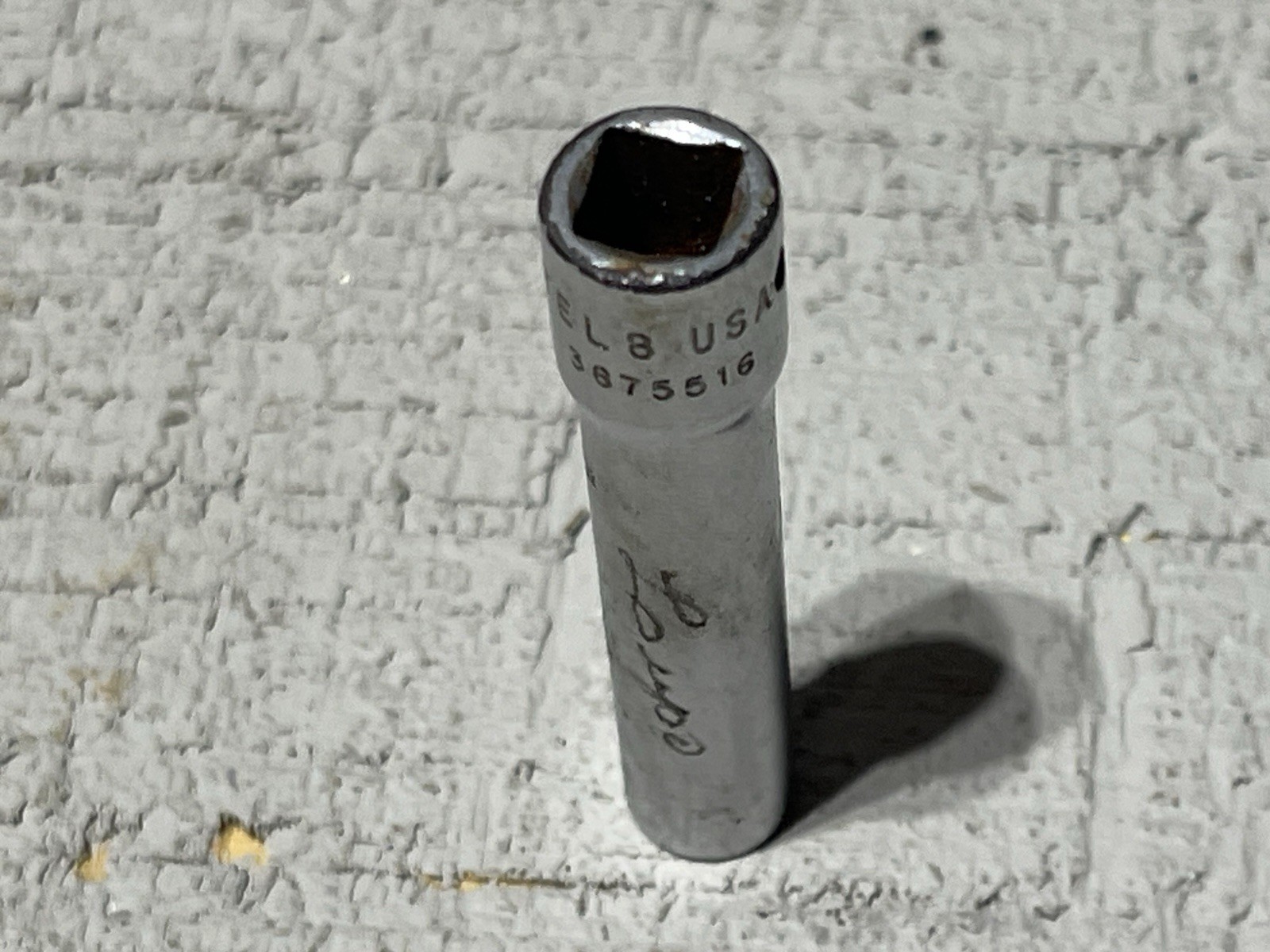 Snap On 1/4″ Deep Socket 1/4″ Drive Spline Drive TEL8 #8 Hex USA READ!