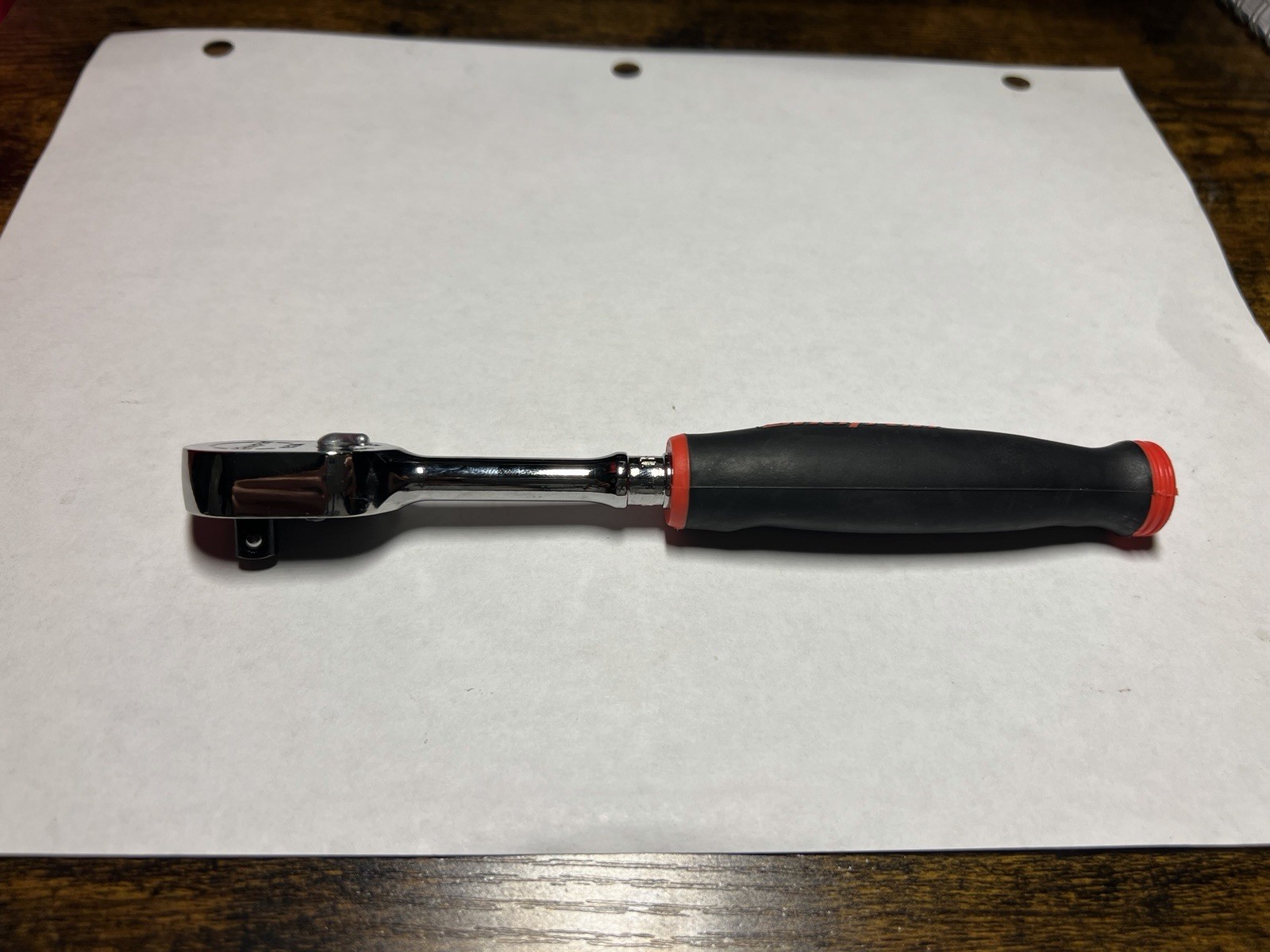 Snap-on Tools USA NEW 1/4″ Drive RED Soft Grip Long Handle Ratchet THL72