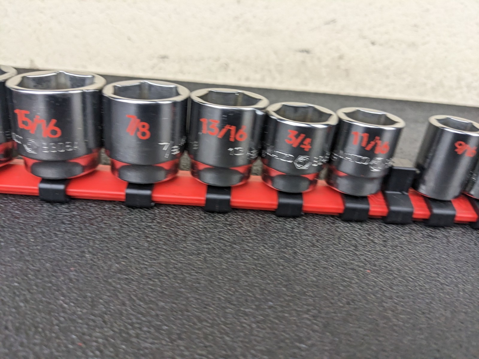 #bp136 Matco Tools NEW SB136TA SAE 1/4-1” Shallow Socket Set 6 Point
