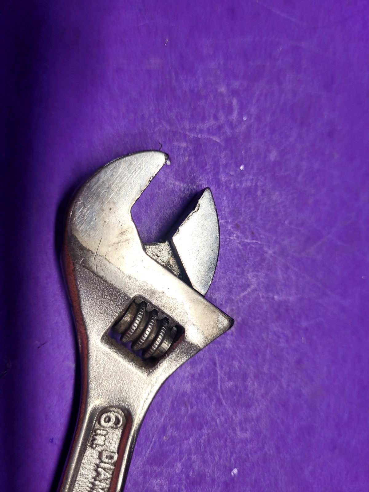 VINTAGE DIAMOND CALK HORSESHOE 00 6IN.ADJ. WRENCH DIAMALLOY
