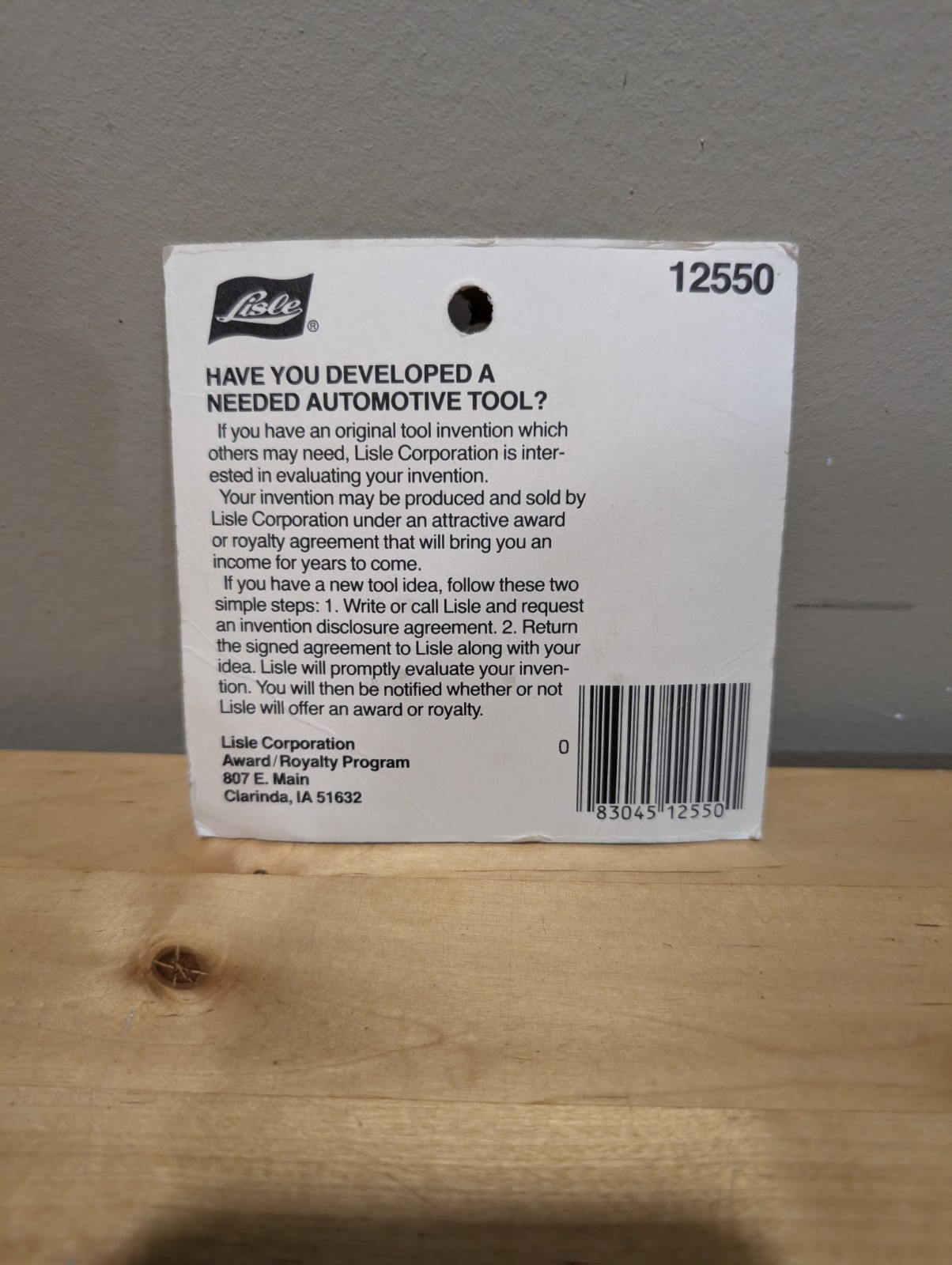 Lisle 12550 Brake Caliper Socket Set GM & Ford