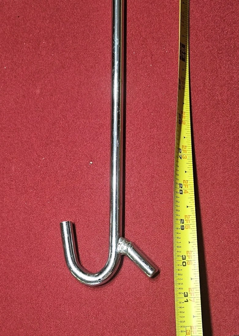31” Heavy-Duty Chrome Plated Steel 5th Wheel Pin Puller W/ 5″ Handle S-Hook 2 Pc