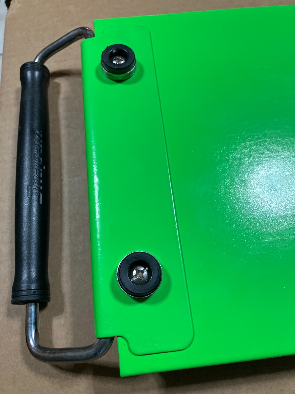 Nos Snap-on™ Green Metal Tray Organizer Holds 1/2″ 3/8″ 1/4″ Sockets Rare
