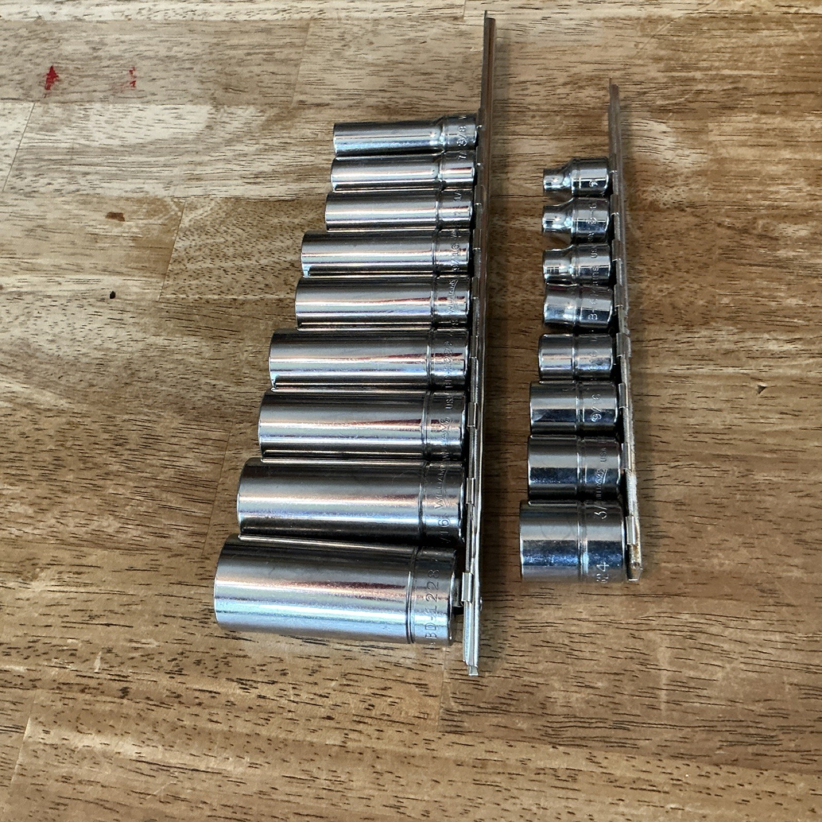 Williams Sae 3/8” Drive Socket Set WSS-8HRC+ WSBD-9RC