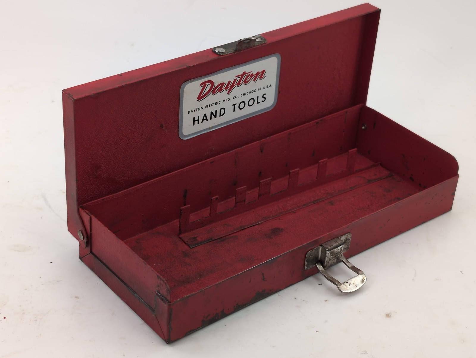 Charming Vintage Dayton Hand Tools Metal Box 8-1/4 x 3-1/2 x 1-1/2
