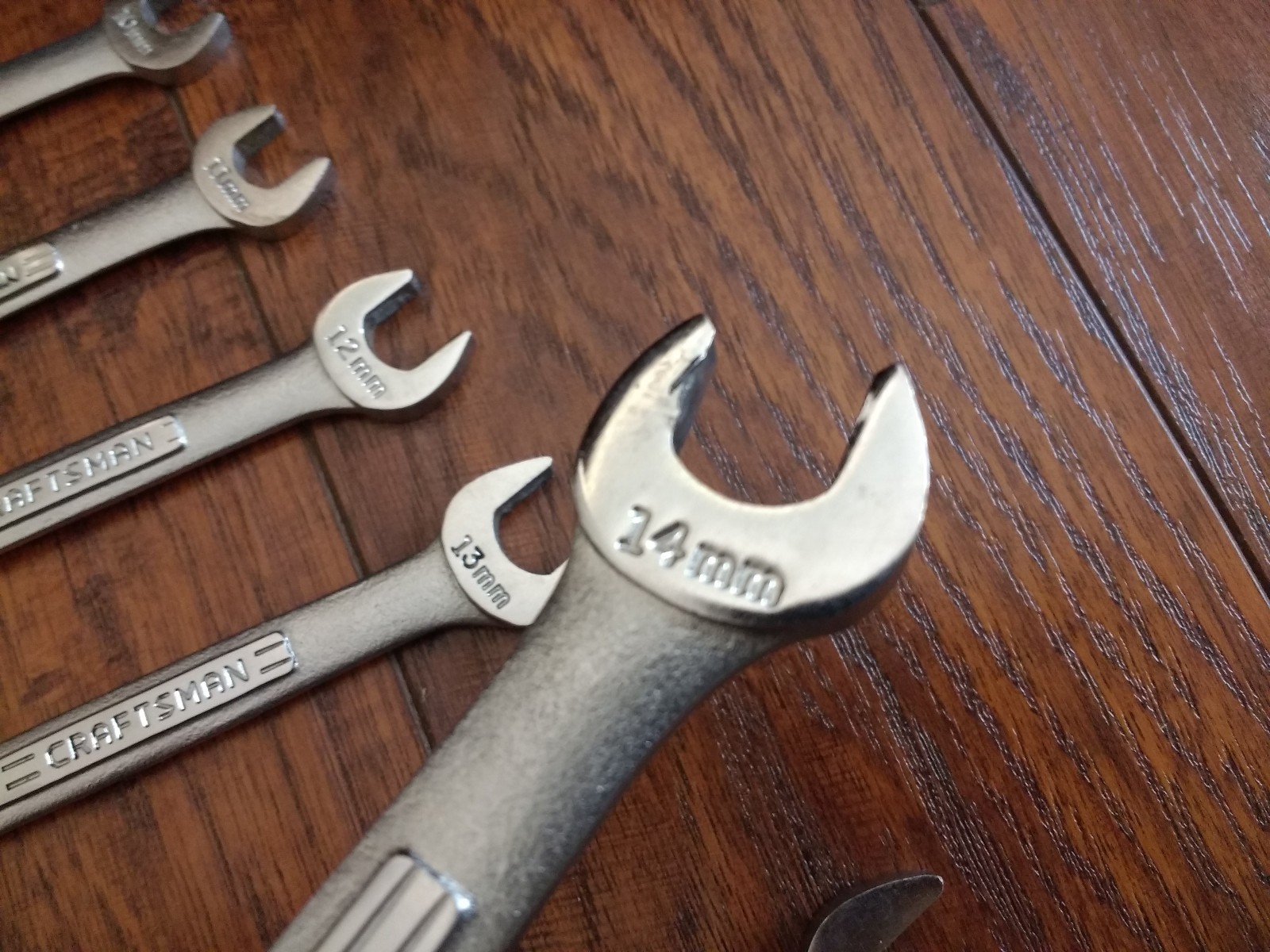 Craftsman 8 Pc Wrenches METRIC 9mm-17mm Made in the USA