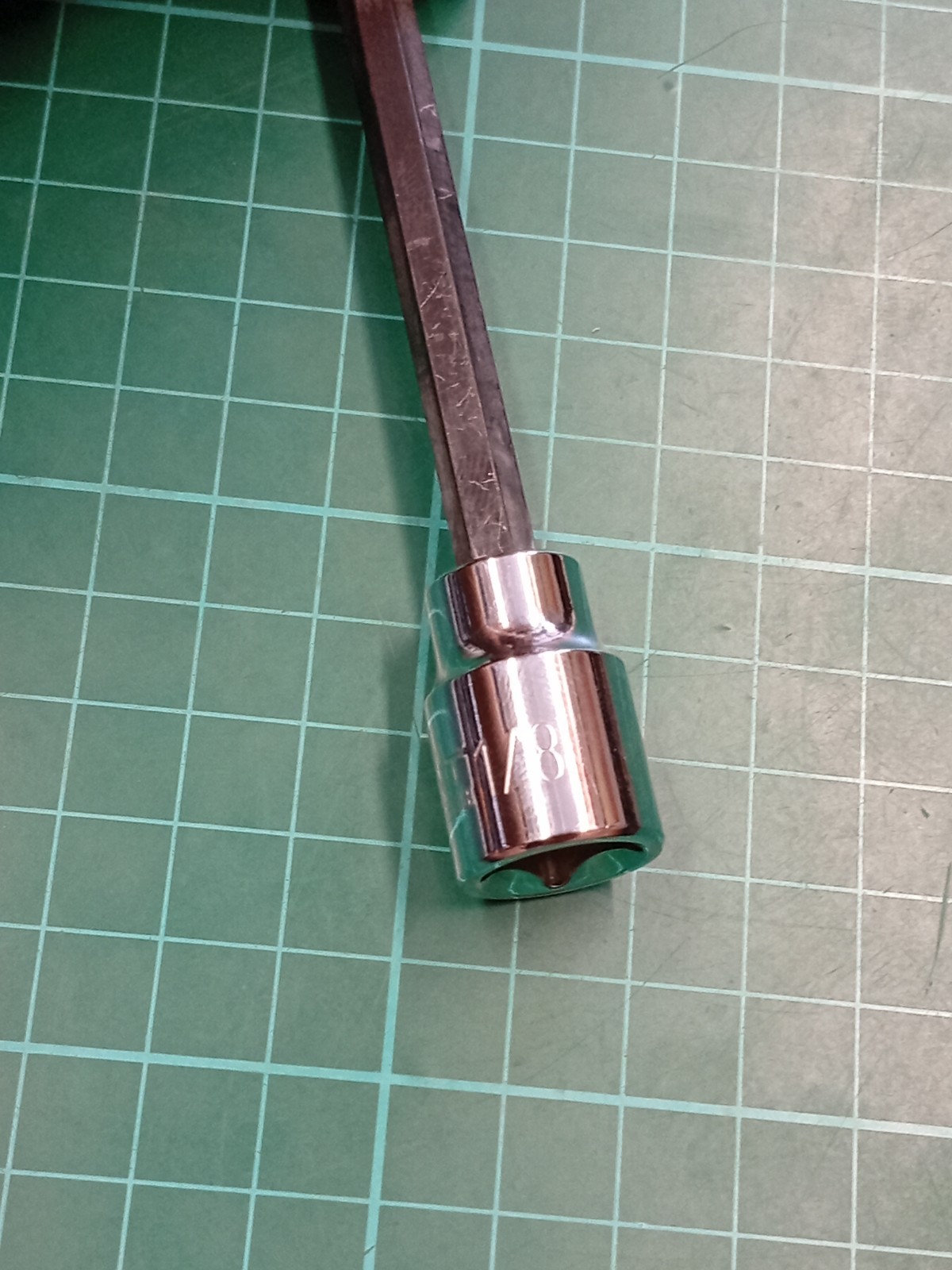 New Paramount, 3/8″ Drive, 1/8″ Long (155mm) Ball Hex / Allen Bit Socket, Taiwan
