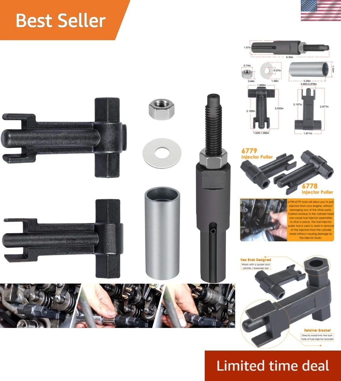 Durable Injector Removal Tools for GM 6.6L Duramax – Easy Maintenance Solution