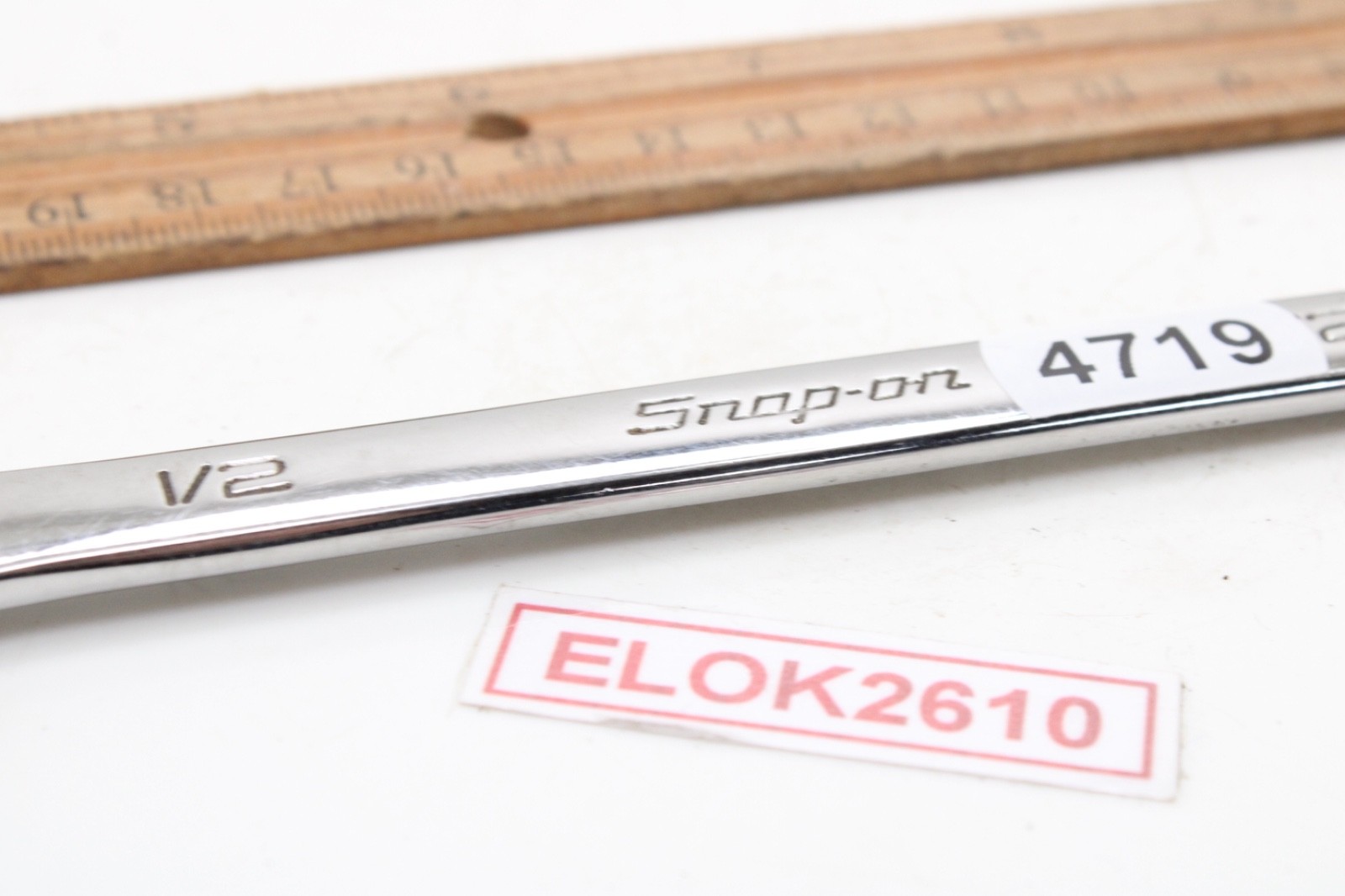 Snap On RXS16B 1/2″ Open End/Flare Nut Offset SAE Chrome Wrench USA