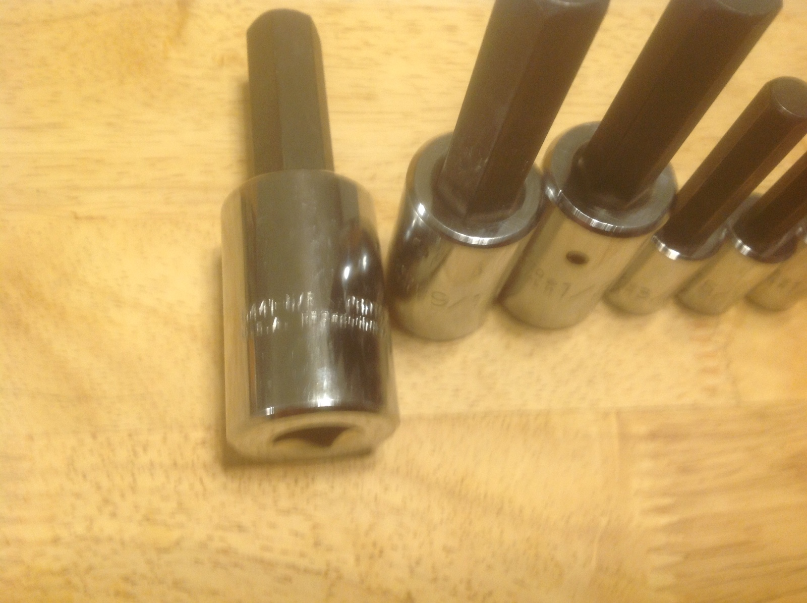 10 Pc. Proto Prof. Tools 1/2″ & 3/8″ Dr. Hex Socket Set 4990-1/8″ to 5441-5/8″