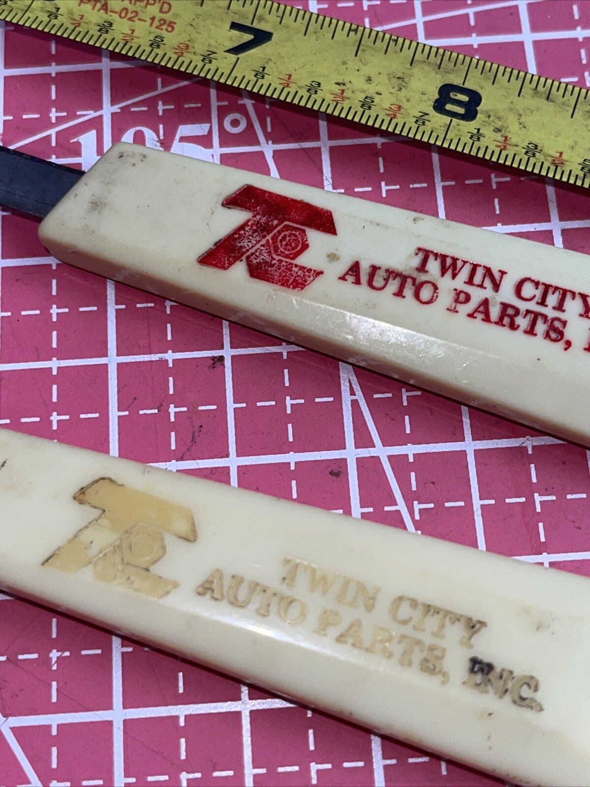 Vintage Twin City Auto Parts Advertising Slide Pocket Knife 473-4000 473400