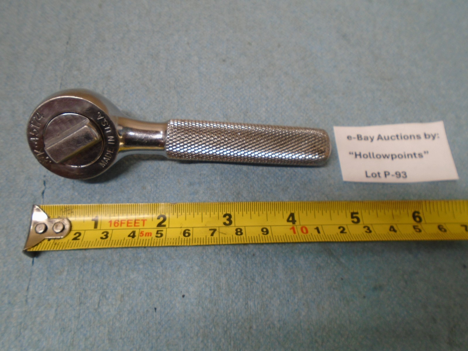S-K USA compact No. 45174 Stubby 3/8″ Drive Ratchet 4-5/8″ long HD SK P93
