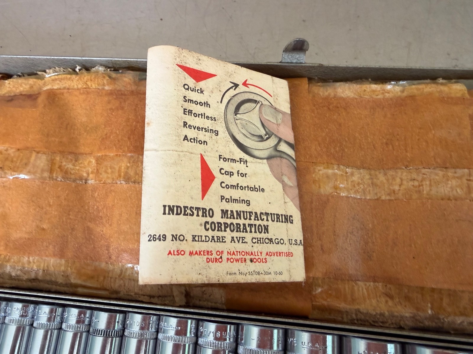 Vintage Indestro Tools USA Drive Socket Set G-20