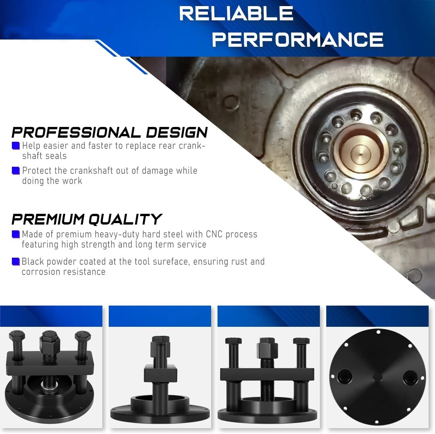 W470589004300 Rear Crankshaft Oil Seal Remover Installer Tool for Detroit Diesel