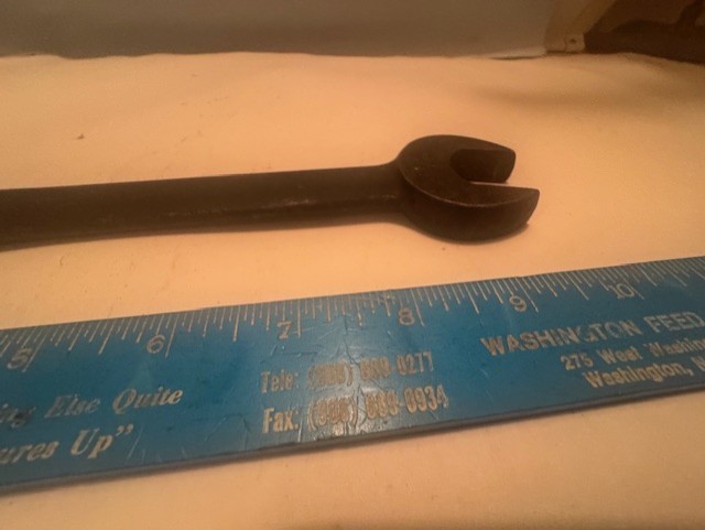 MADE USA – VINTAGE BILLINGS HEAVY DUTY 1″ X 15/16″ OPEN END WRENCH
