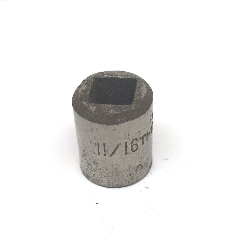 USED THORESEN 11/16″ 12 POINT 1/2″ DRIVE SOCKET 522 REF# 6822-500