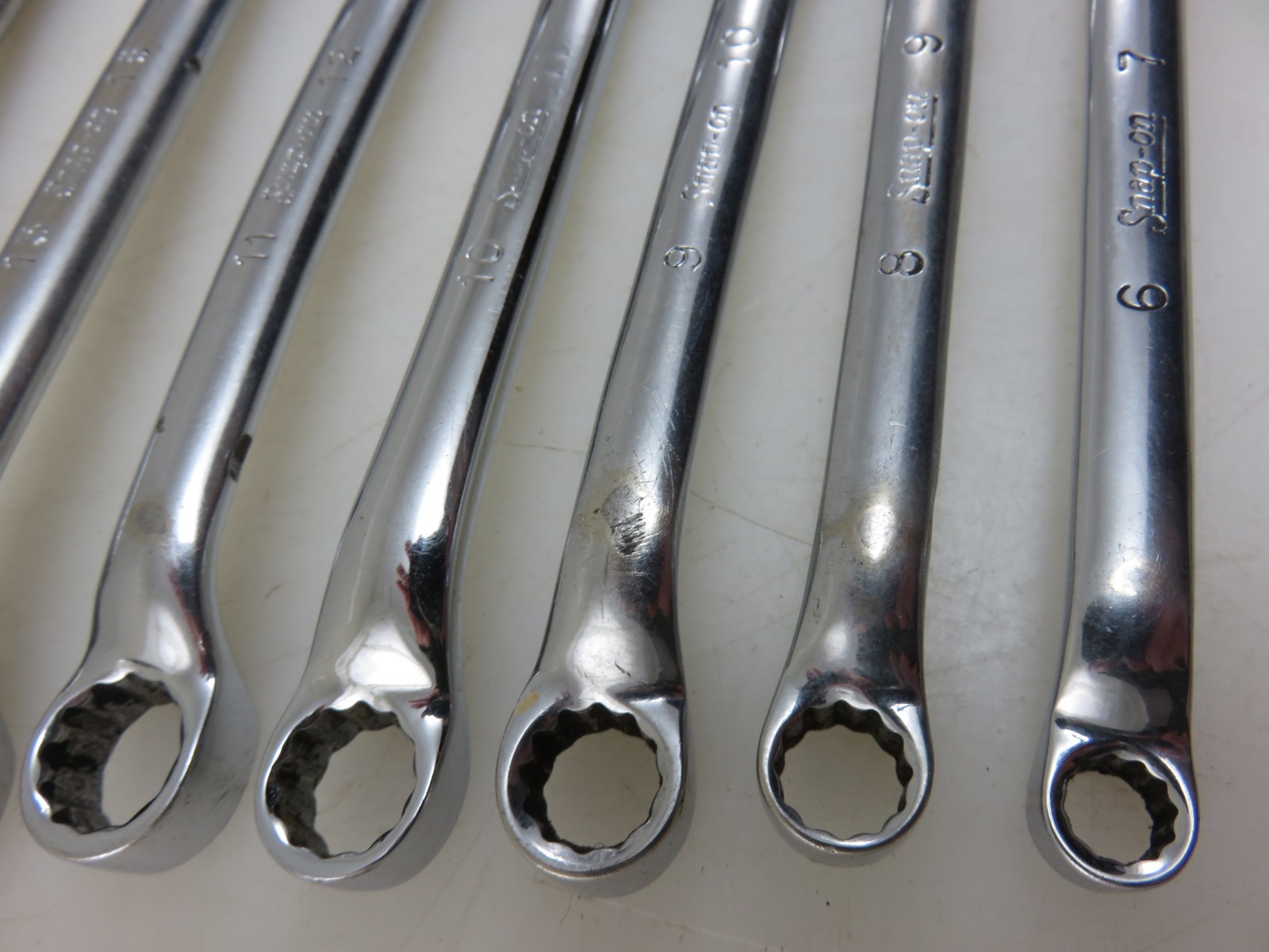 Snap-On XSM METRIC SHORT 10° Offset Box End Wrench 8pc Set 6mm-20mm