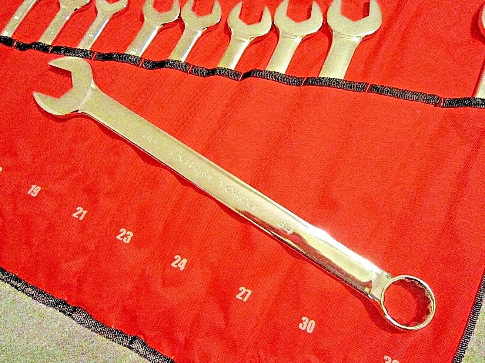 Extra Long Metric Combination Wrench Set 10 – 32mm XL Extreme Torque ETC Spanner