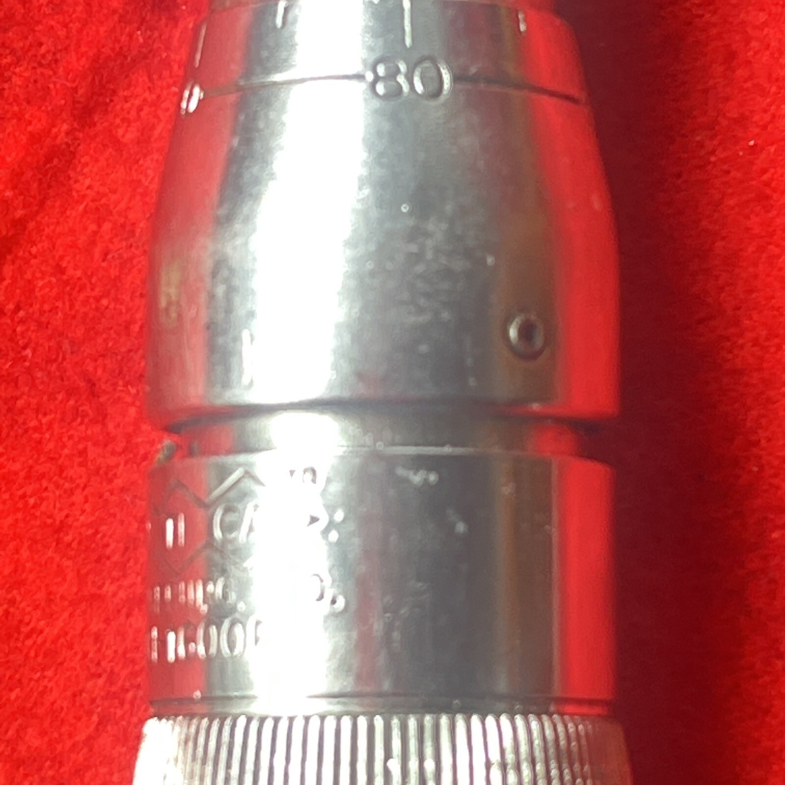 Vintage UTICA Micrometer Ratchet Torque Wrench TCI-1600R * 1/2″ Drive USA (t59)