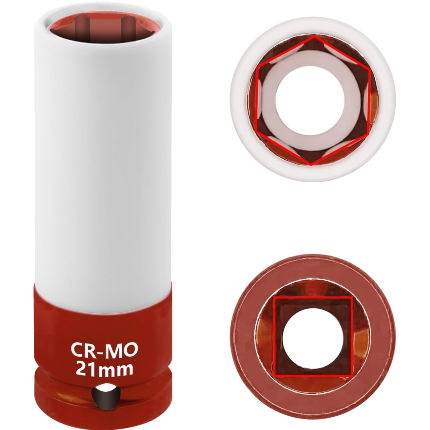 21mm Impact Socket, 1/2″ Drive Wheel Protector, Lug Nut Tool