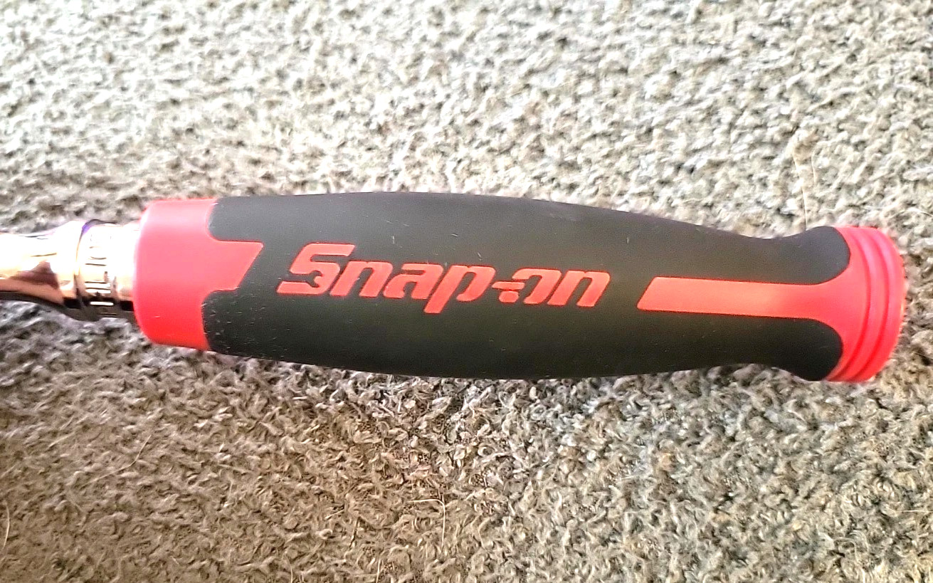 New Snap-on™ 3/8″ Drive Cynergy™ Red Hard Grip Long Handle Ratchet FHLD100